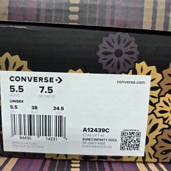 Converse Chuck Taylor All Star Lift High Day Of The Dead Women's Shoes Size 7.5 - Picture 8 of 8